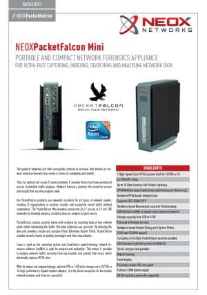 PacketFalcon Mini Datasheet