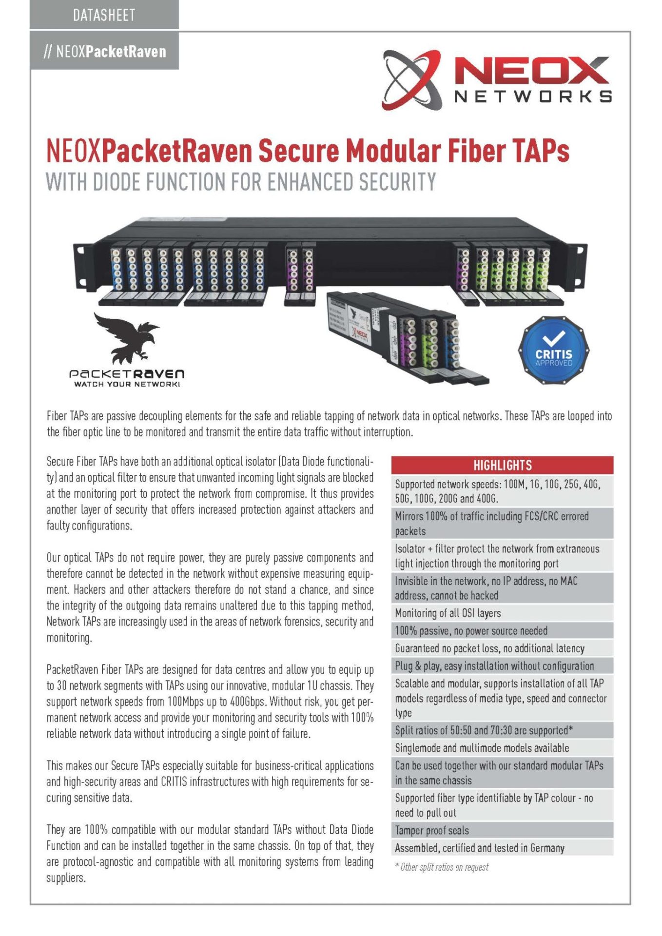 PacketRaven Secure Datasheet