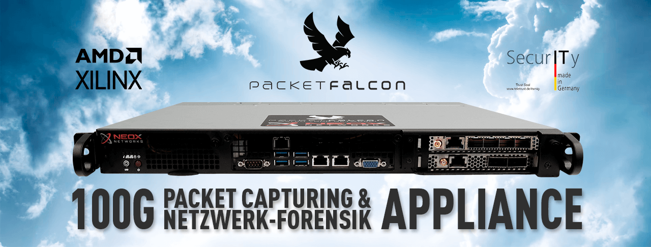 PacketFalcon Compact - 100G Highly Flexible Packet Capture & Network Forensics Appliance