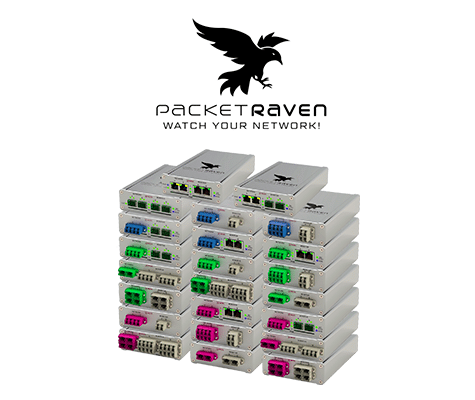 NEOXPacketRaven Product Family - Copper, SFP and Fiber Network TAPs